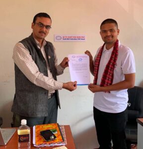 युवा गैरसरकारी संस्था महासंघ नेपालको केन्द्रीय सदस्यमा राजेन्द्र अधिकारी मनोनीत