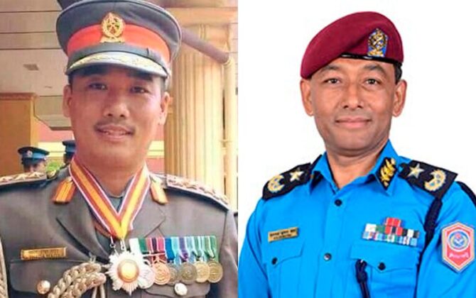 सशस्त्रका एआईजी ठाडामगर र प्रहरीका एआईजी श्रेष्ठलाई जनकपुर पठाइयो