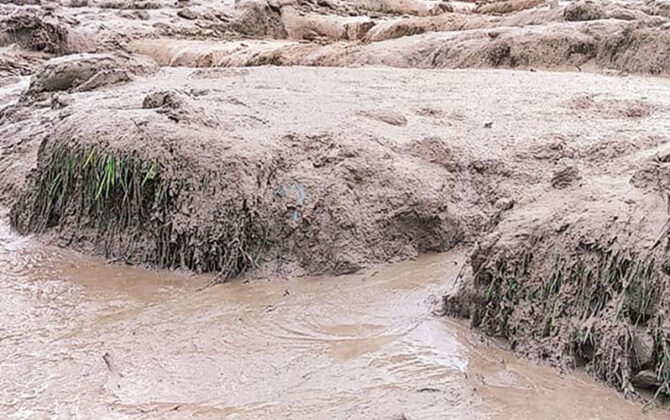 तासुघाट खोलामा आएको बाढीले जाजरकोट–डोल्पा सडक अवरुद्ध, झोलुङ्गे पुल र घरटहरा बगायो