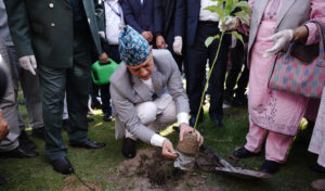 एक सांसद, एक वृक्षरोपण’संघीय संसद् परिसरमा सांसदले रोपे बिरुवा
