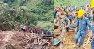रोल्पामा पहिरोको कहर १५ जनाको मृत्यु, दुई बेपत्ता