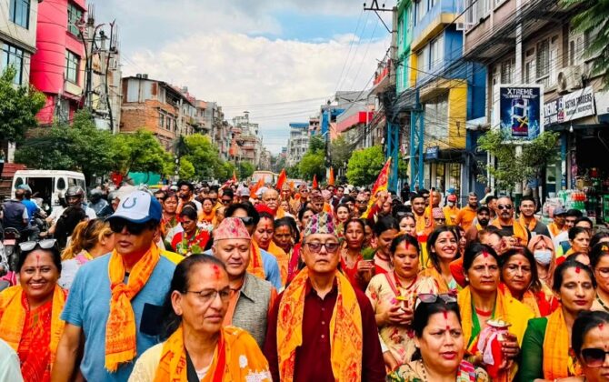 मैतीदेवी–पशुपतिनाथ धार्मिक यात्रामा राप्रपा अध्यक्ष लिङ्देन सहभागी