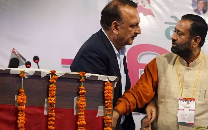 कांग्रेसको संस्थापन इतर पक्षको राष्ट्रिय सम्मेलनमा निधि र महतबीच विवाद