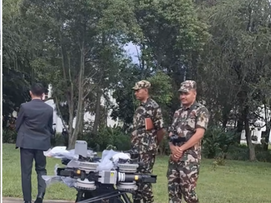 चीनबाट आएका ४ ठूला ड्रोन आज रसुवा पठाइँदै, ८० किलोसम्म सामग्री बोक्ने क्षमता